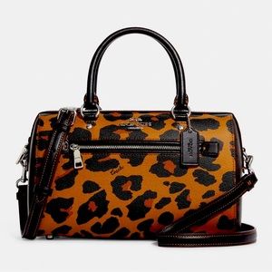NWT Authentic Leopard COACH Handbag